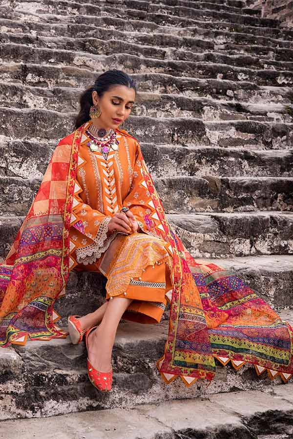 Zainab Chottani Chikankari Lawn`22 D#3B