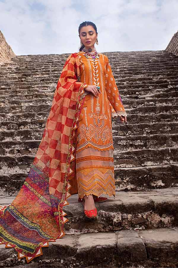 Zainab Chottani Chikankari Lawn`22 D#3B