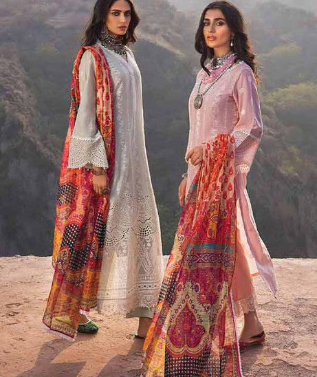 Zainab Chottani Chikankari Lawn`22 D#5A