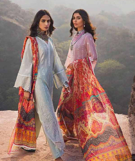 Zainab Chottani Chikankari Lawn`22 D#5B