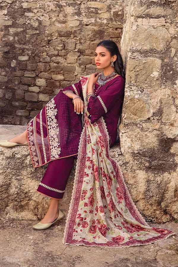 Zainab Chottani Chikankari Lawn`22 D#6A