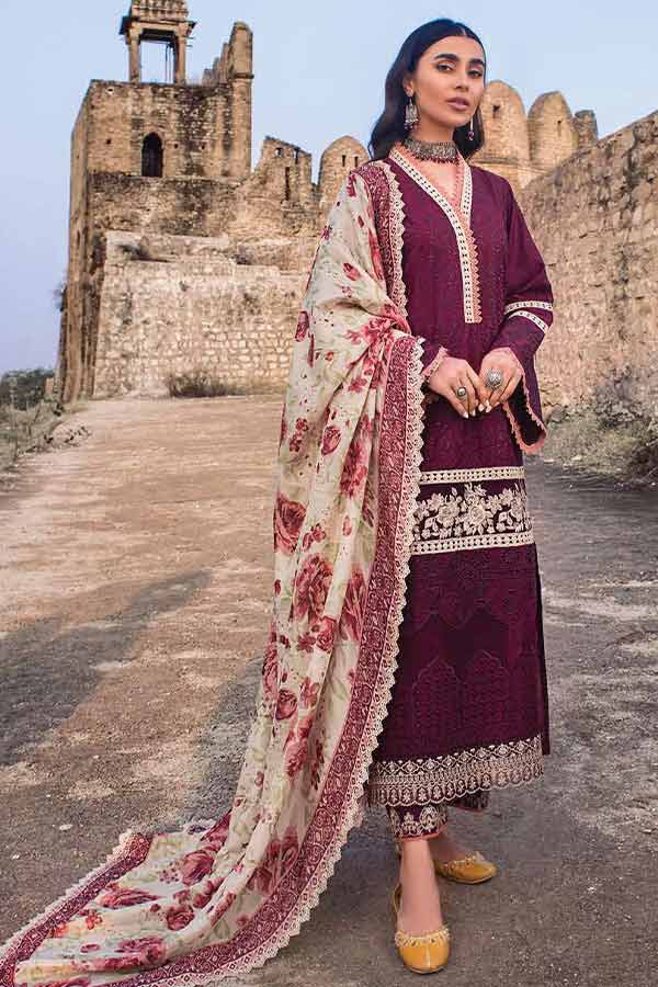 Zainab Chottani Chikankari Lawn`22 D#6A
