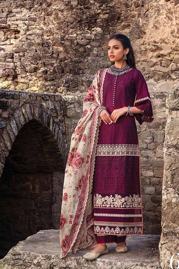 Zainab Chottani Chikankari Lawn`22 D#6A