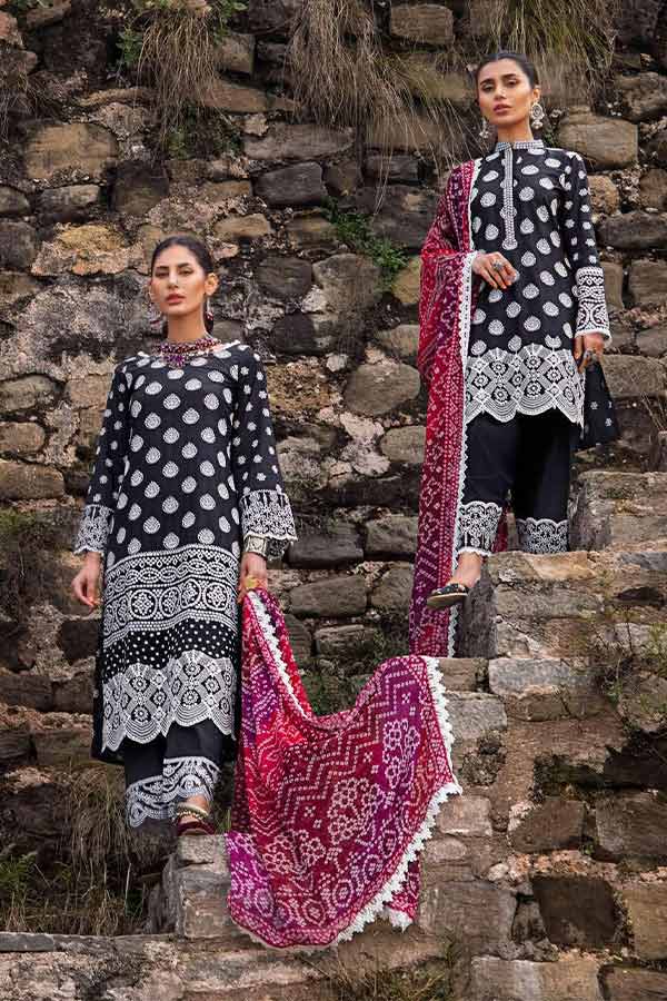 Zainab Chottani Chikankari Lawn`22 D#7B