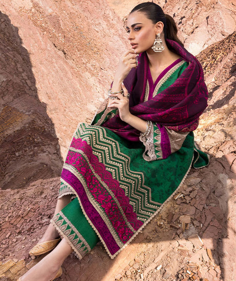 Zainab Chottani Winter Shawls'22 D#05 KOHINOOR