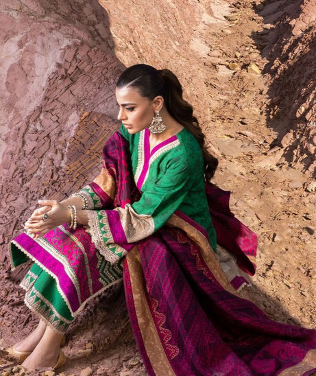 Zainab Chottani Winter Shawls'22 D#05 KOHINOOR