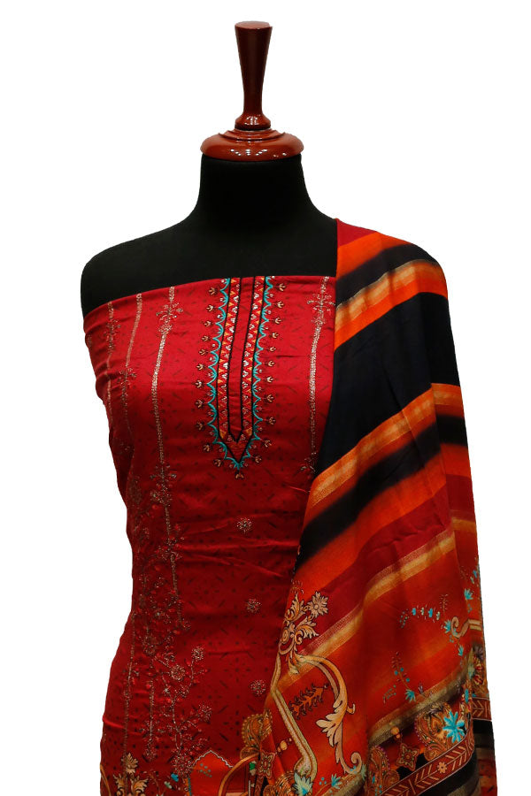 Zunaisha Umar D/Linen`22 Vol#5 Red