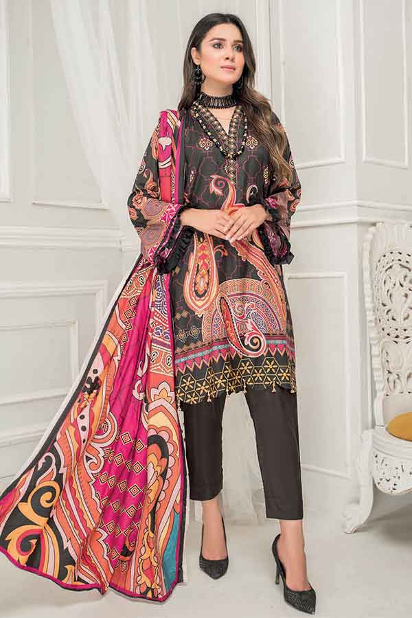 Zara Noor Print Linen`21 D#6023