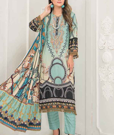 Zara Noor Print Linen`21 D#6024