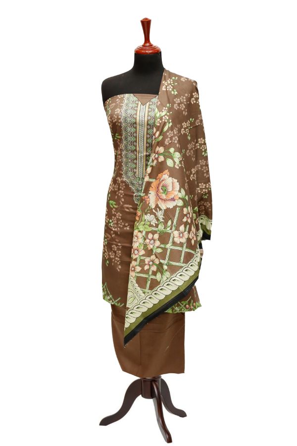 Zara Print Lawn`23 D#144 Brown