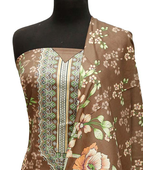 Zara Print Lawn`23 D#144 Brown