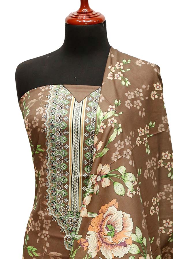 Zara Print Lawn`23 D#144 Brown