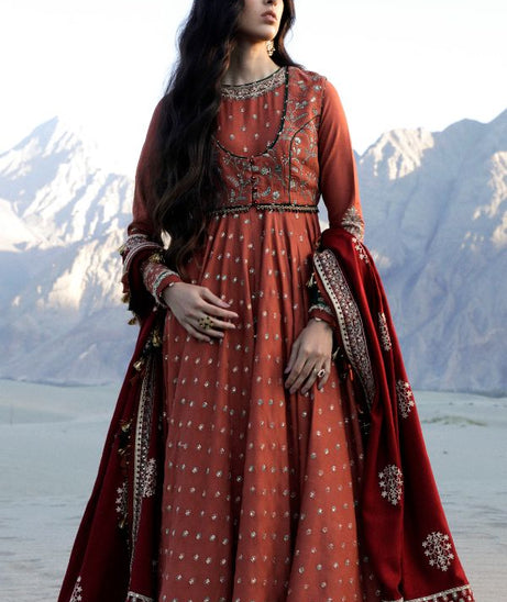 Zara Shahjahan Winter Shawl`23 D#4