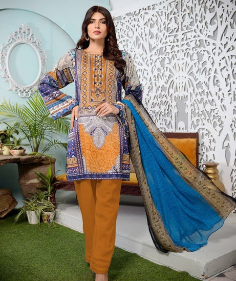 Zebaish Andaaz DP/Emb Lawn`21 D#01
