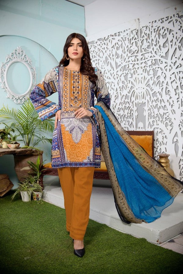 Zebaish Andaaz DP/Emb Lawn`21 D#01