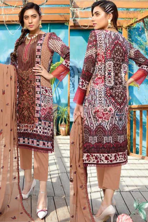 Zebaish Arzo Emb Lawn`21 D#03