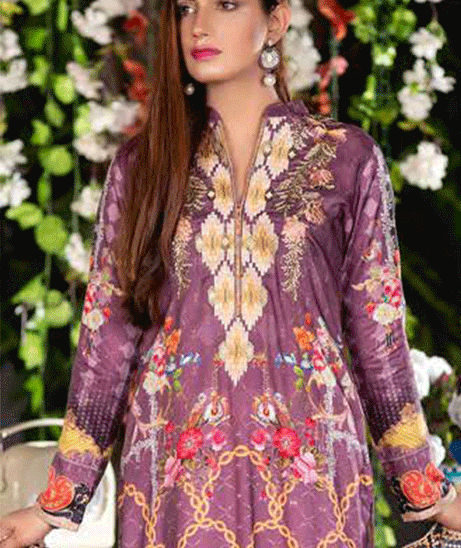 Zebaish Inaya Emb Linen`20 Z#1