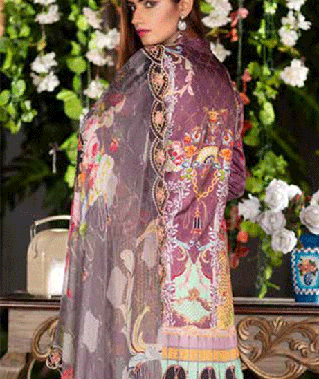 Zebaish Inaya Emb Linen`20 Z#1