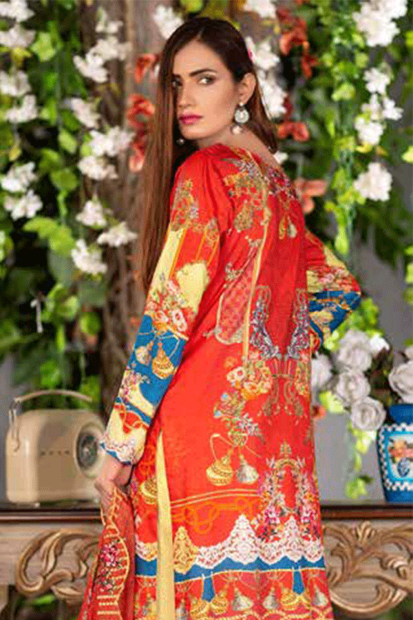 Zebaish Inaya Emb Linen`20 Z#2