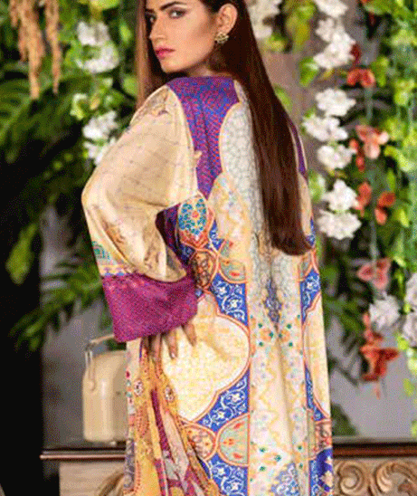 Zebaish Inaya Emb Linen`20 Z#3