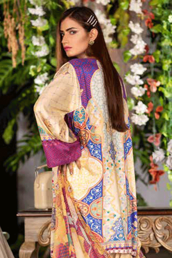 Zebaish Inaya Emb Linen`20 Z#3