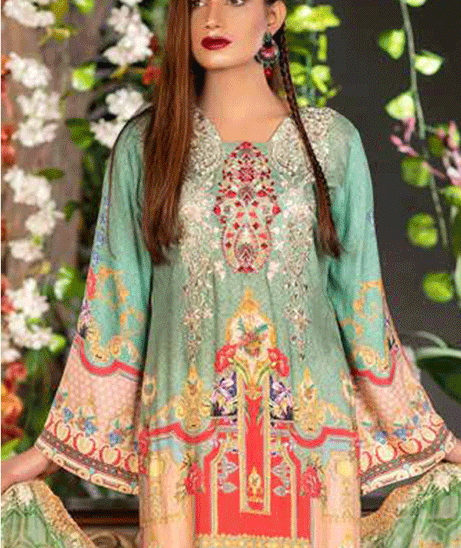 Zebaish Inaya Emb Linen`20 Z#7