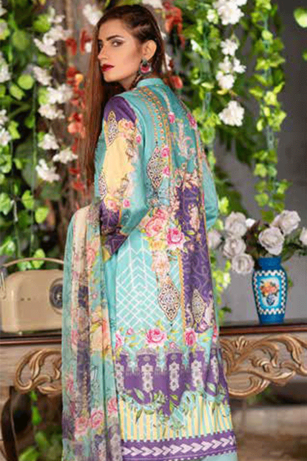 Zebaish Inaya Emb Linen`20 Z#8