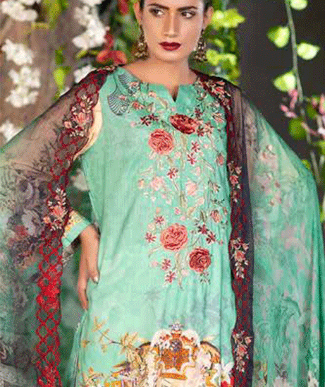 Zebaish Inaya Emb Linen`20 Z#9