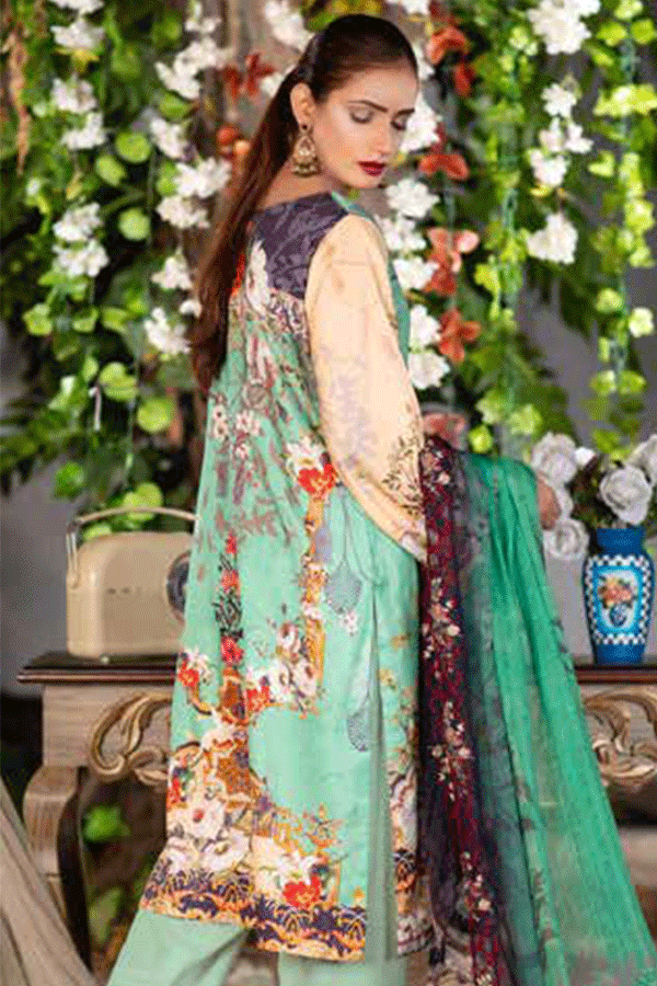 Zebaish Inaya Emb Linen`20 Z#9