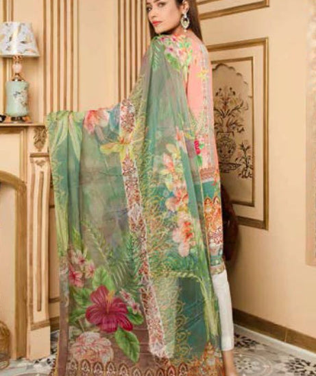 Zebaish Fatiha D/Emb Linen`20 Z#03