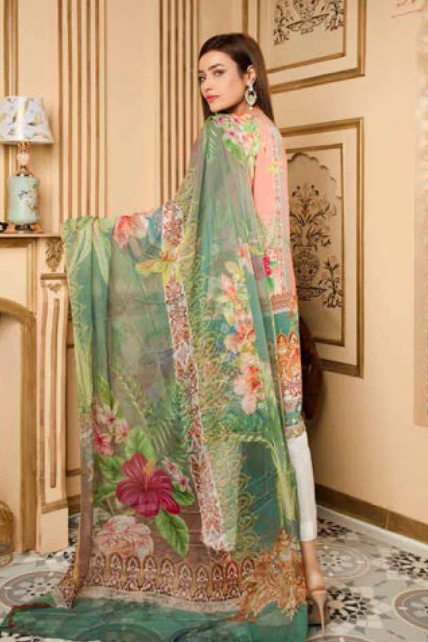 Zebaish Fatiha D/Emb Linen`20 Z#03