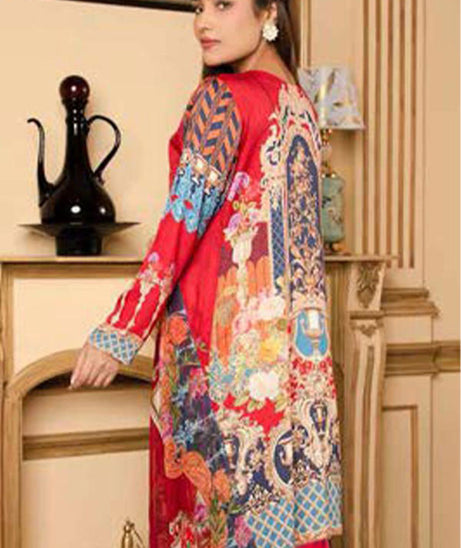Zebaish Fatiha D/Emb Linen`20 Z#07