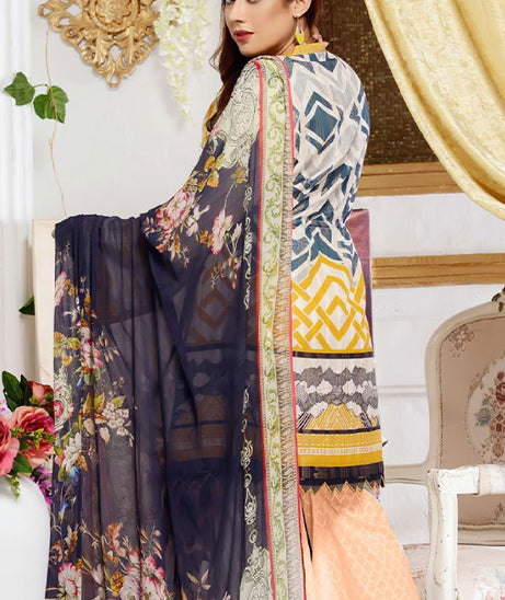 Zebaish Jacquard Shirt Dupatta`20 Baptisia