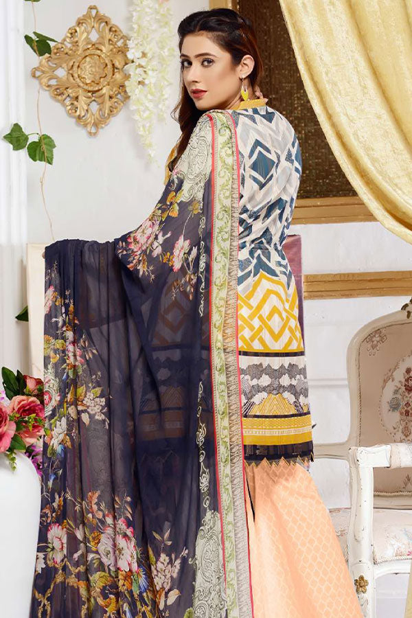 Zebaish Jacquard Shirt Dupatta`20 Baptisia