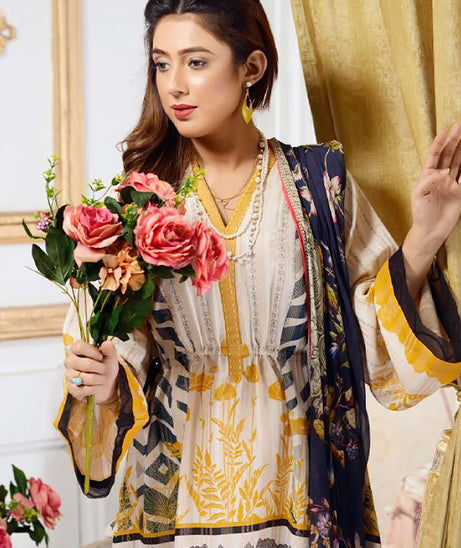 Zebaish Jacquard Shirt Dupatta`20 Baptisia