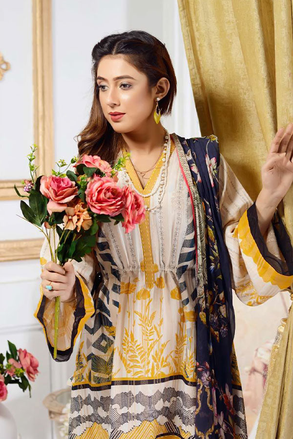 Zebaish Jacquard Shirt Dupatta`20 Baptisia
