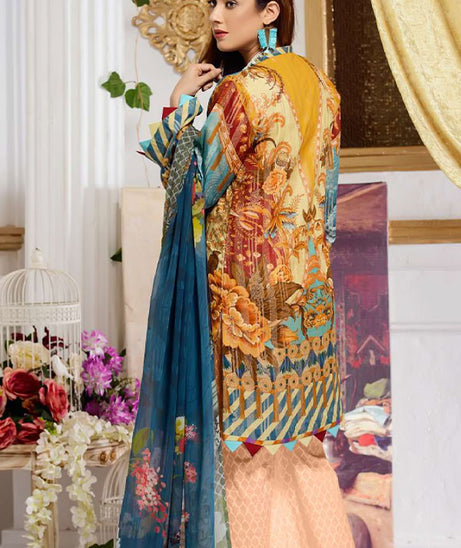 Zebaish Jacquard Shirt Dupatta`20 Pulmonaria