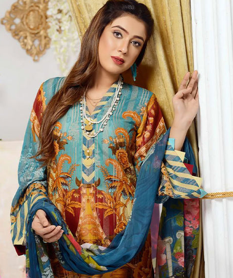 Zebaish Jacquard Shirt Dupatta`20 Pulmonaria