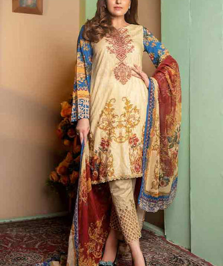 Zebaish Jasmin D/Print Lawn`20 D#02