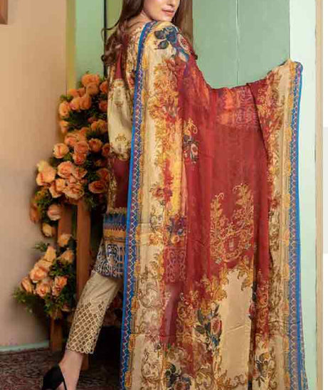 Zebaish Jasmin D/Print Lawn`20 D#02