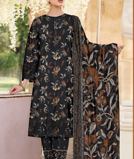 Zimal Bana Dora Lawn`26 D#01 Black