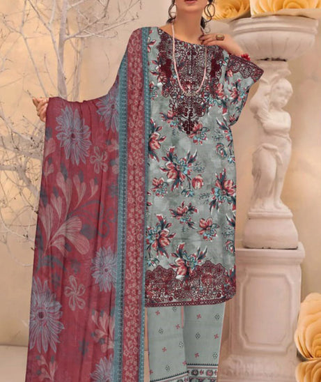 Zimal Bana Dora Lawn`26 D#01 L-Grey