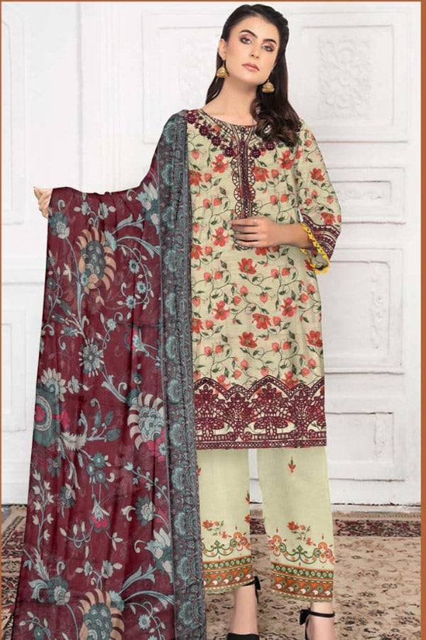 Zimal Bana Dora Lawn`26 D#01 L-Skin