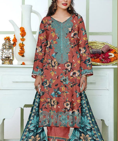Zimal Bana Dora Lawn`26 D#01 Rust