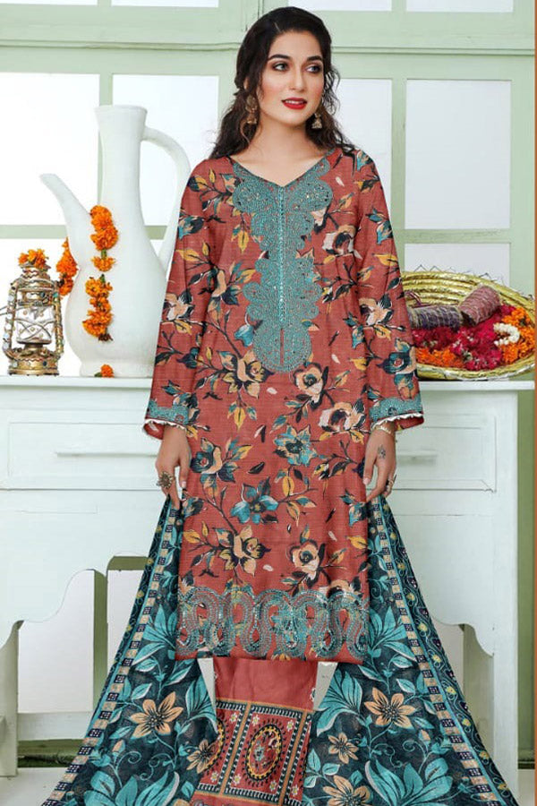 Zimal Bana Dora Lawn`26 D#01 Rust