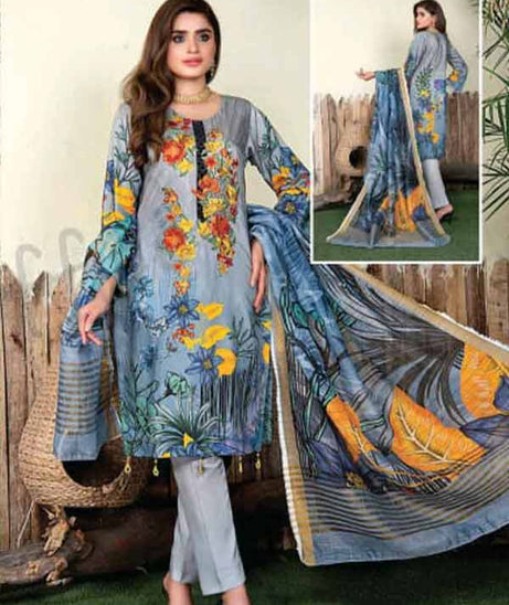 Zimal D/Print Emb Linen'21 VOL-71 M#10