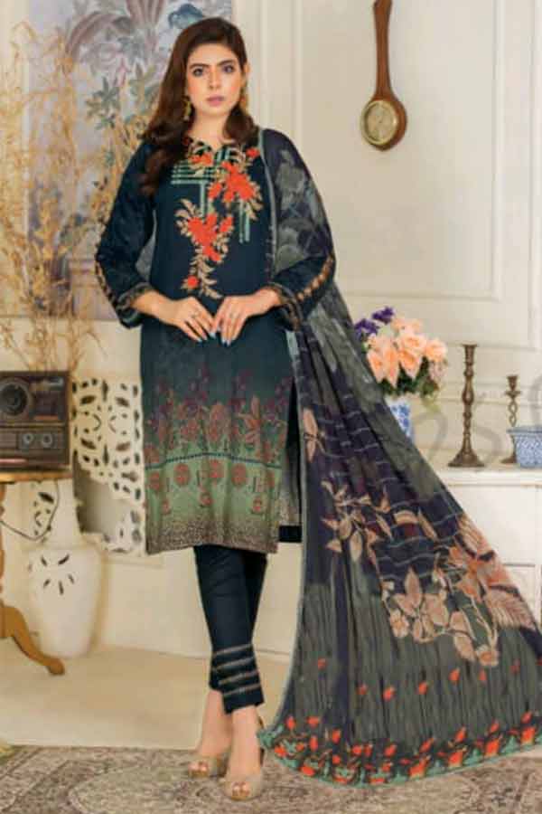 Zimal Digital Emb Lawn`22 Vol-6 D#09