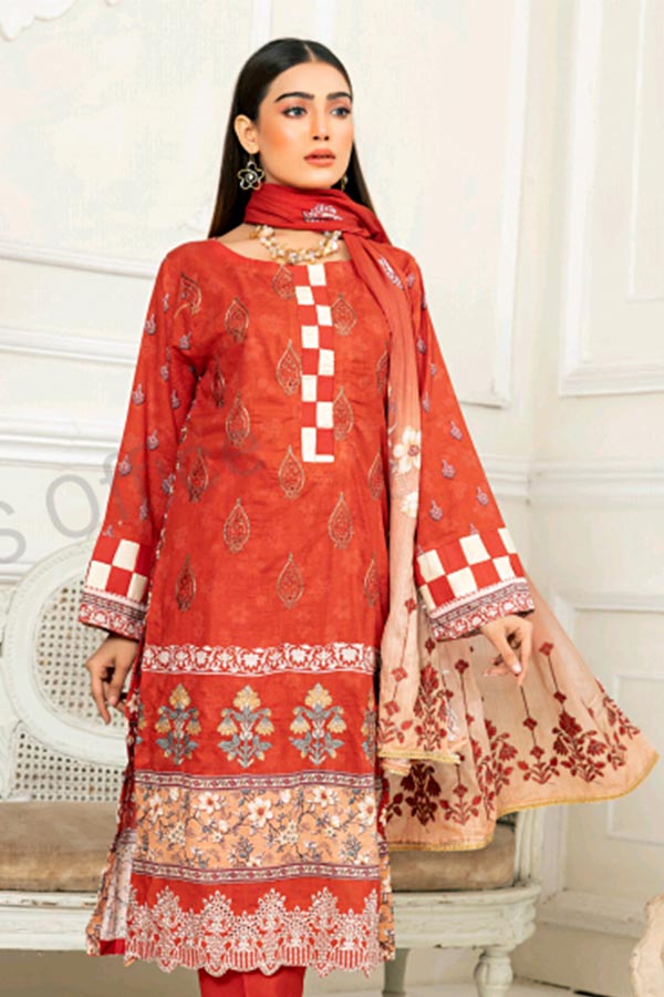 Zimal Emb Slub Lawn`24 Vol-8 D#01