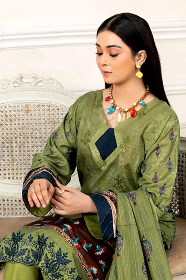 Zimal Emb Slub Lawn`24 Vol-8 D#03