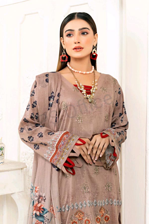 Zimal Emb Slub Lawn`24 Vol-8 D#09